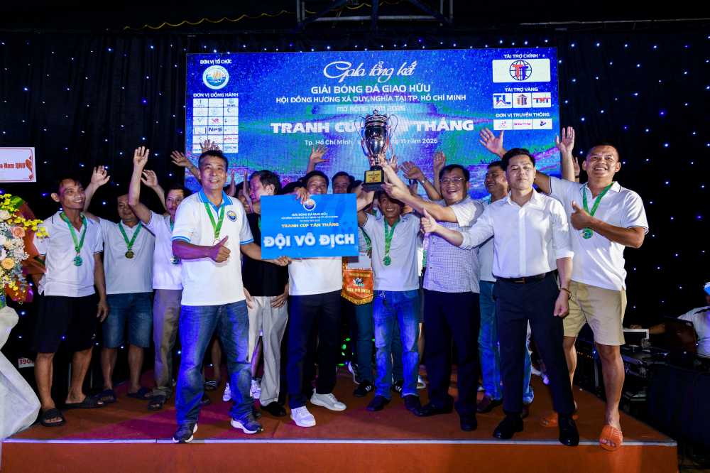 Danh hiệu chức vô địch cao quý của mùa giải đã thuộc về HĐH xã Nam Phước FC